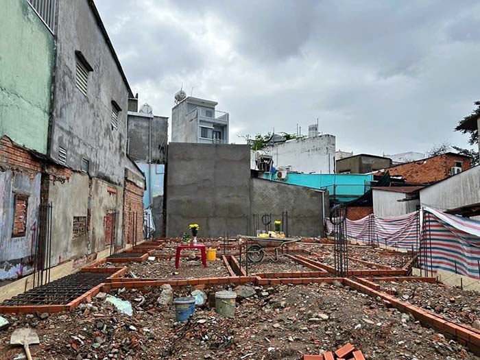 Đổ sàn xây nhà phần thô